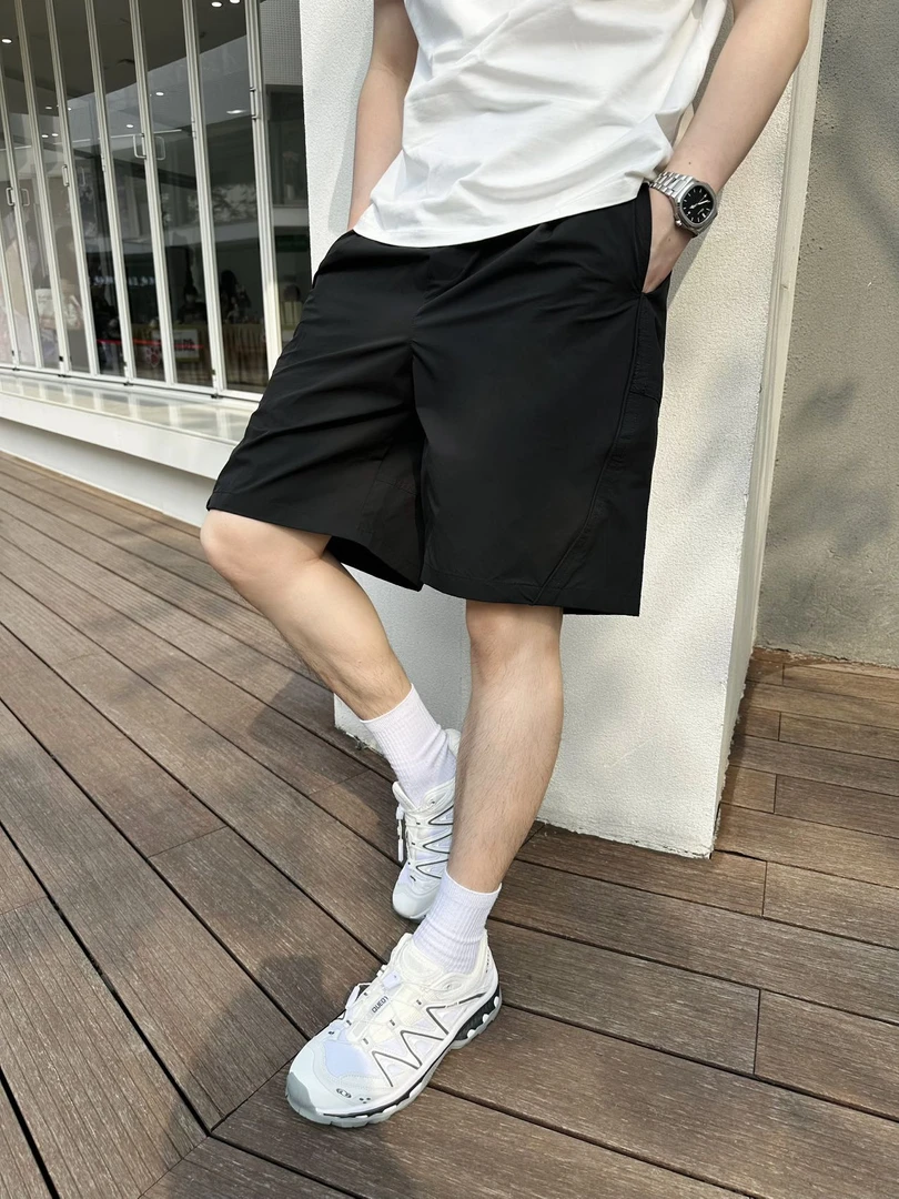 夏季薄款男士速干冰丝裤休闲百搭短裤抽绳吸湿透气五分裤