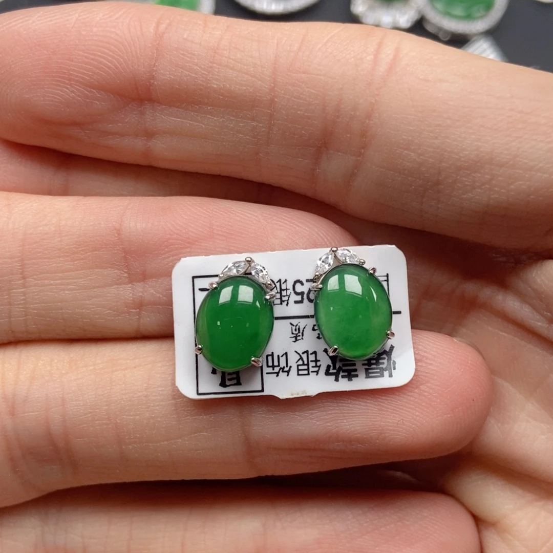 翡翠银S925镶嵌颈饰