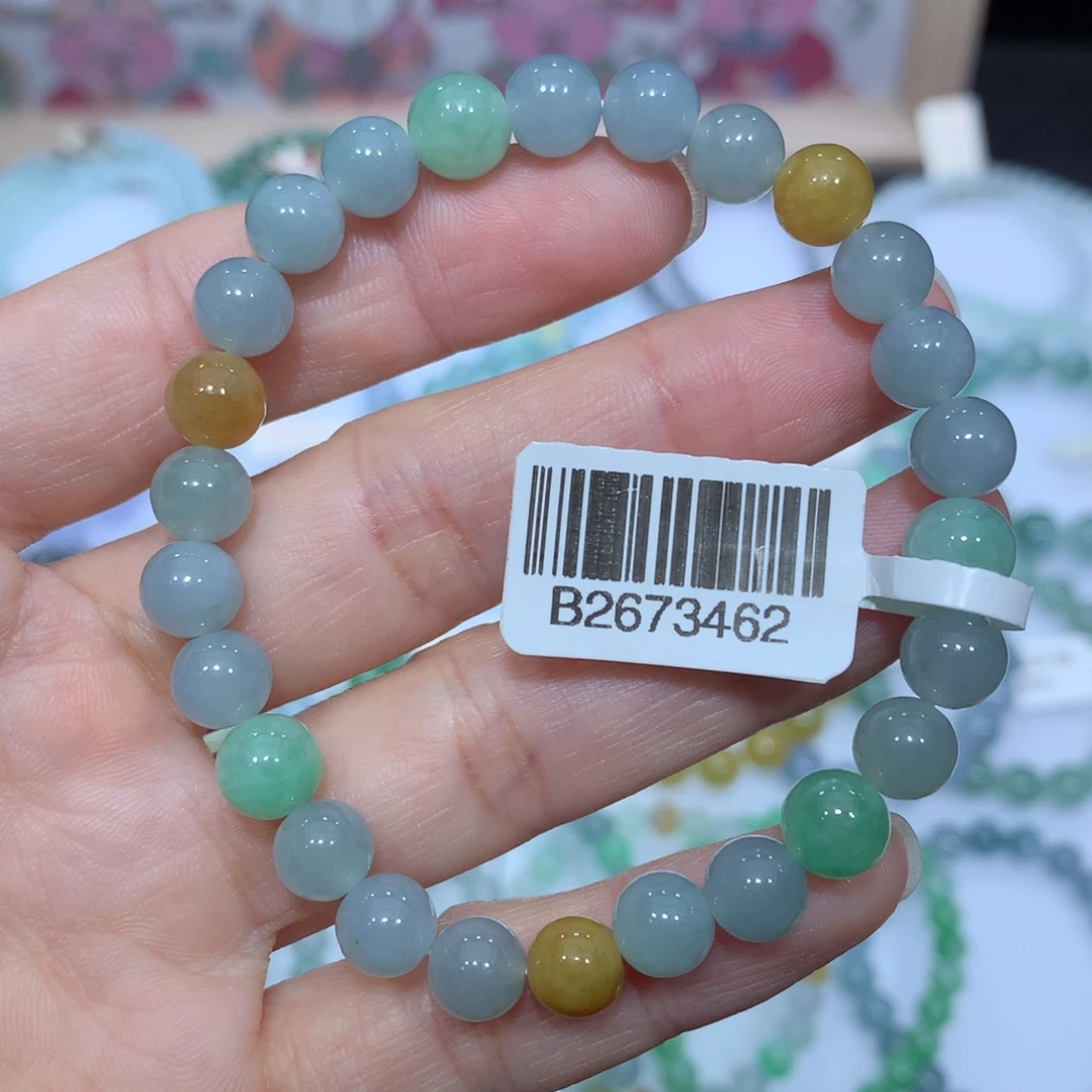 翡翠未镶嵌手链天然