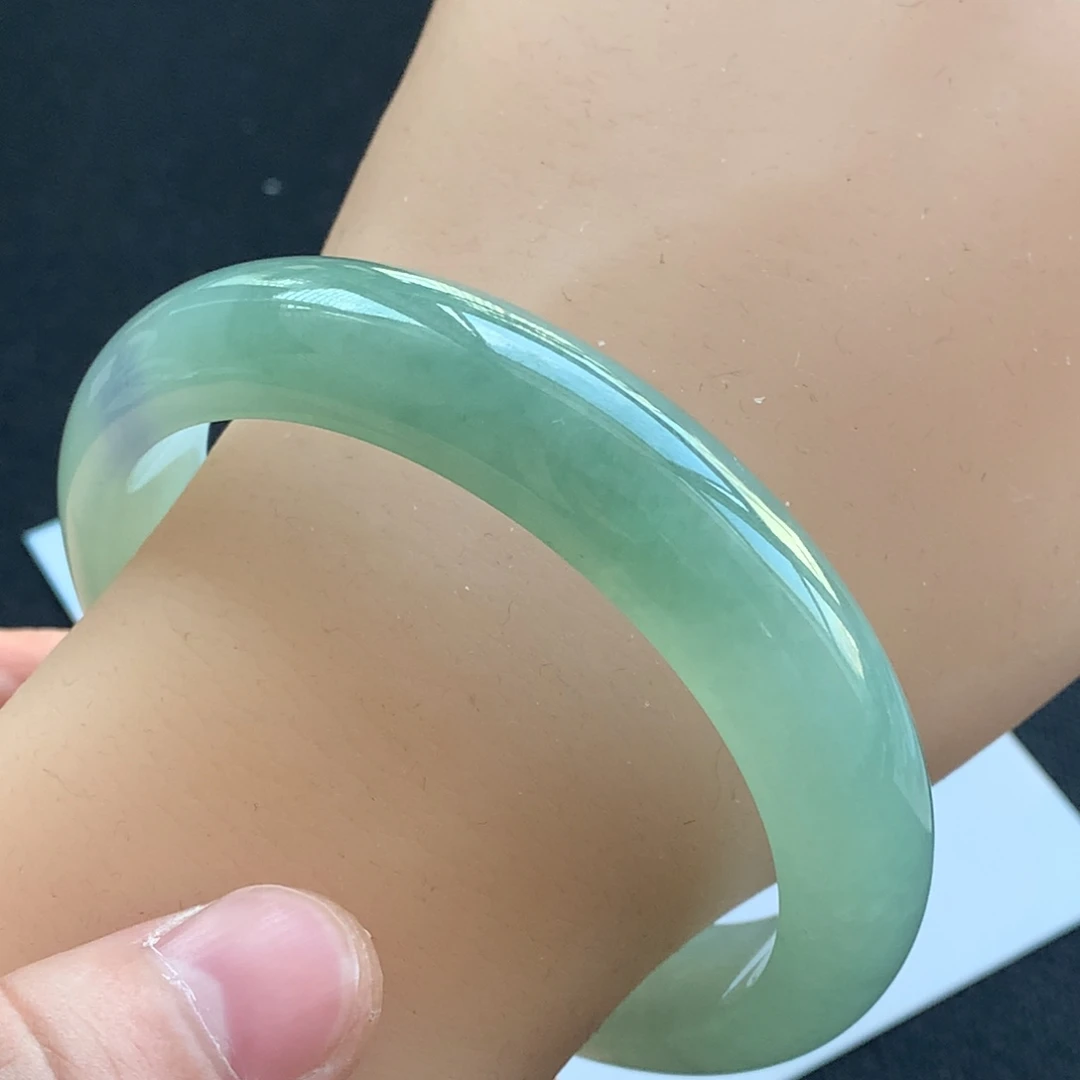 翡翠未镶嵌手镯31号57正