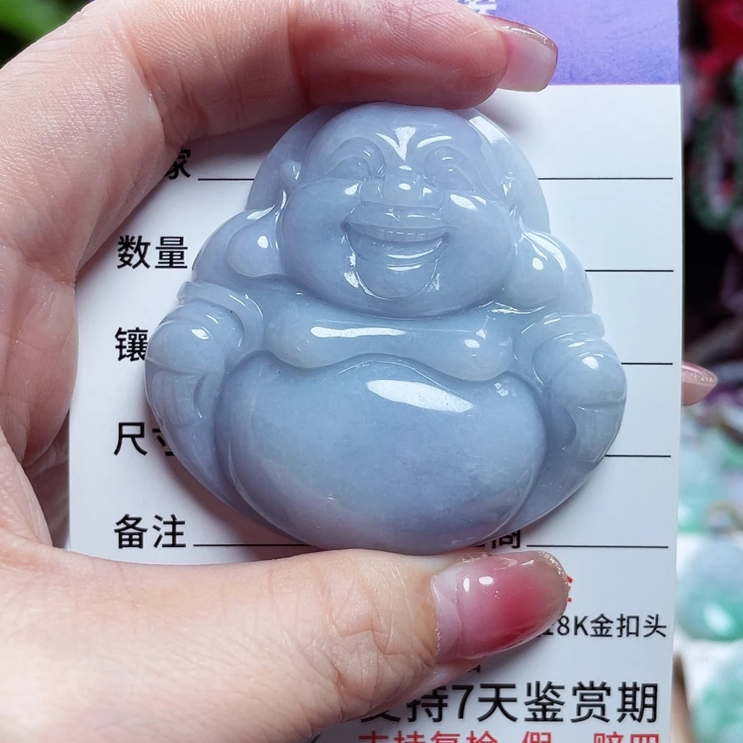 翡翠未镶嵌颈饰佛公29