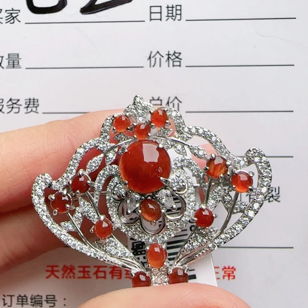 银S925镶嵌手链翡翠