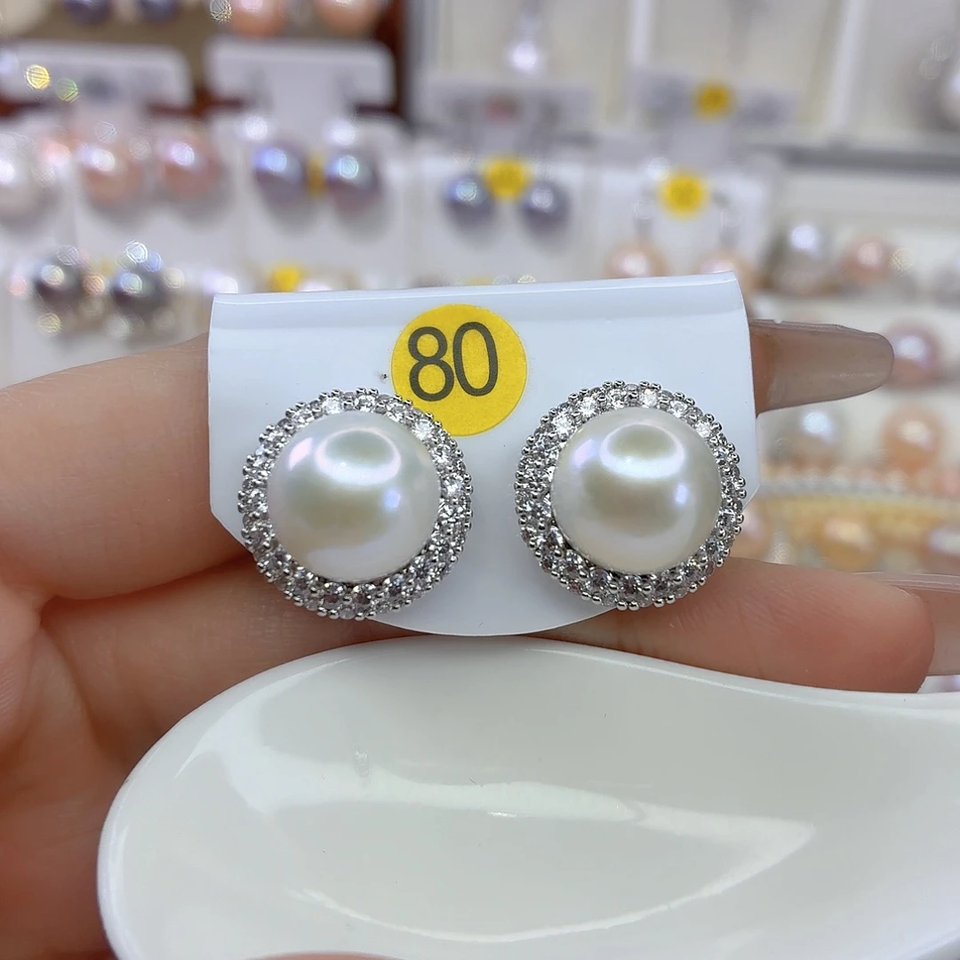 未镶嵌耳饰淡水珍珠