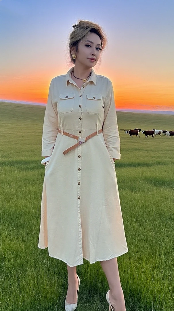 【Gulumbar】外贸原单连衣裙女休闲百搭修身款（