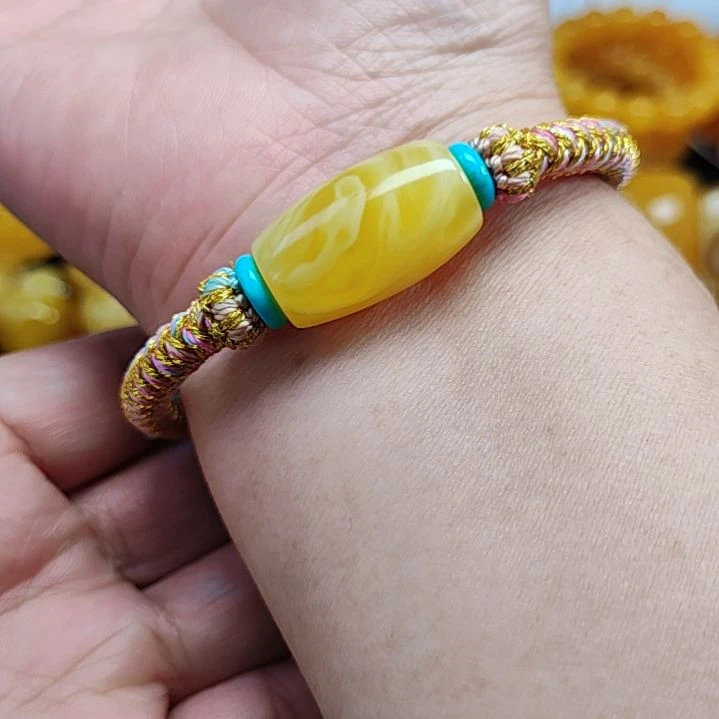 未镶嵌蜜蜡手绳手绳