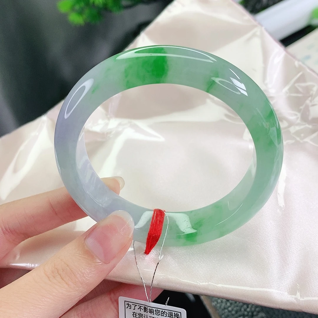翡翠未镶嵌手镯55圈