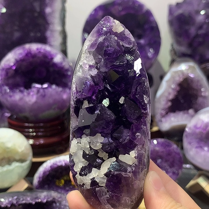 未镶嵌珠宝半成品紫晶