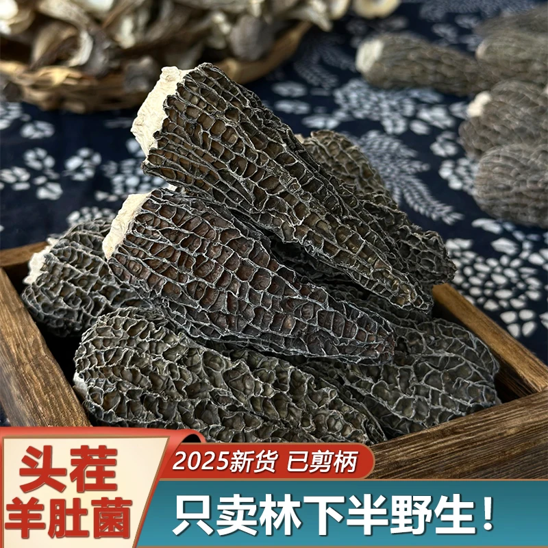 【中号羊肚菌】全剪脚头茬羊肚菌原产地干货煲汤炒菜