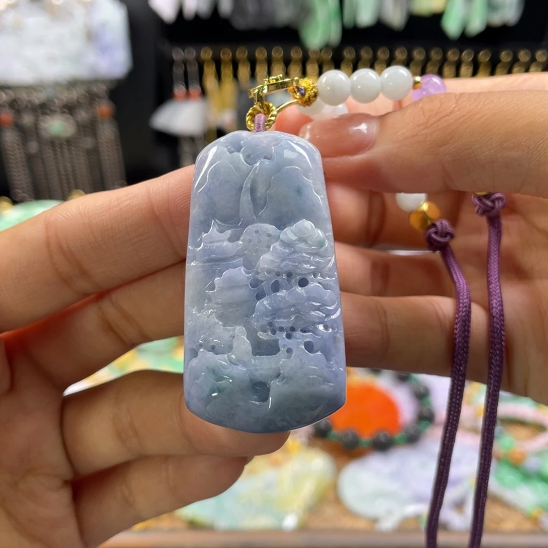 翡翠未镶嵌颈饰代编织