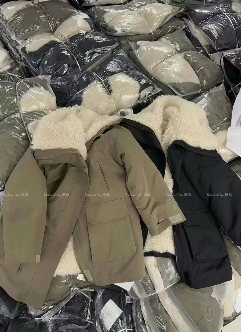 时尚韩系毛毛加厚棉服