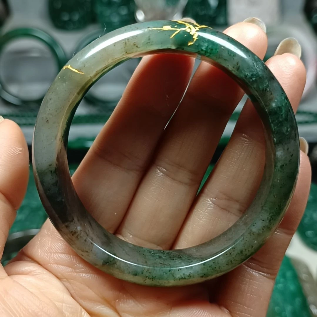 独山玉手镯55未镶嵌