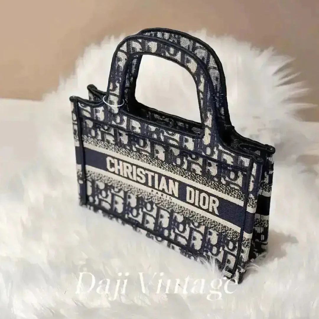 99新 DIOR/迪奥 大吉中古2/Dior迪奥老花mini托特手提包