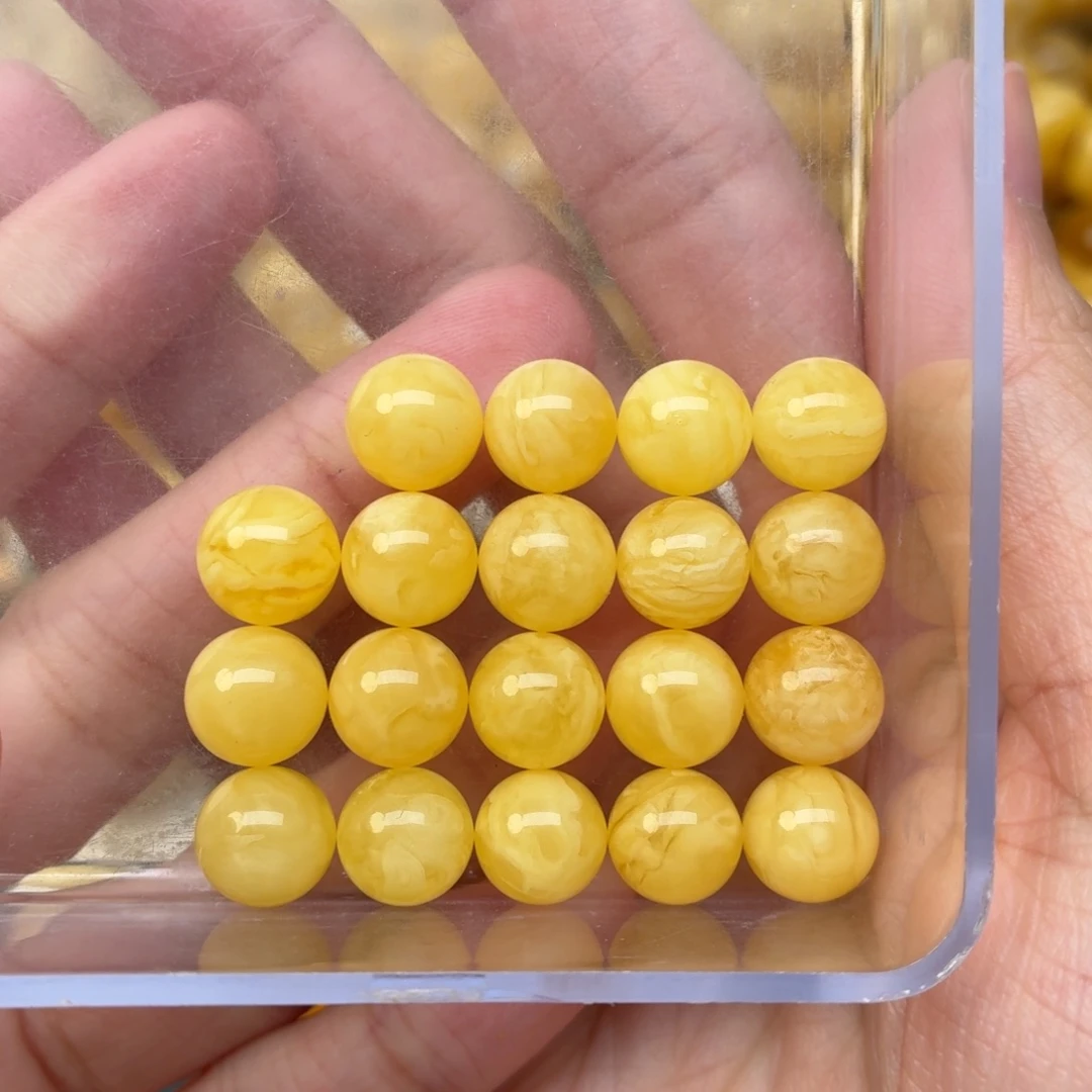 蜜蜡未镶嵌裸石9+蜜蜡手串