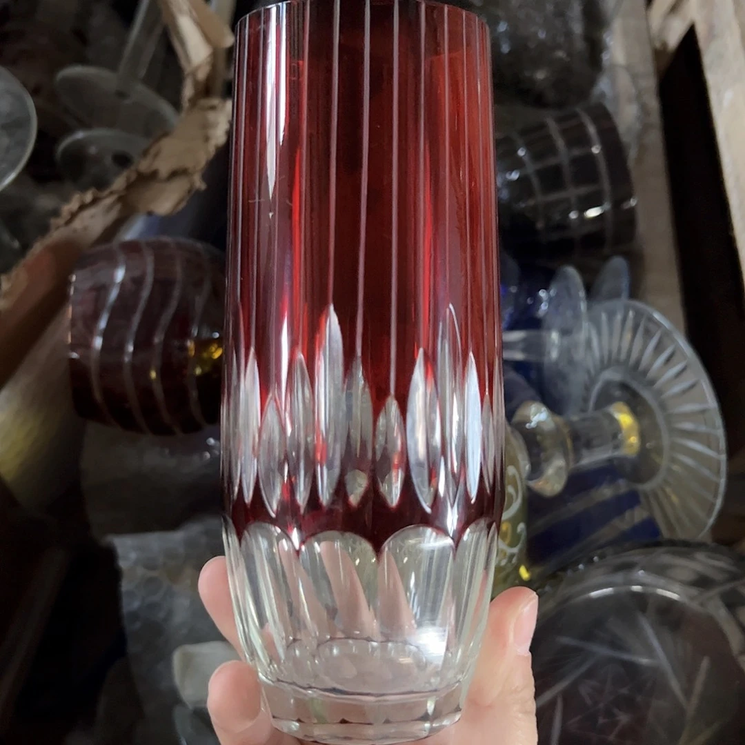 水晶玻璃平底款微瑕一个