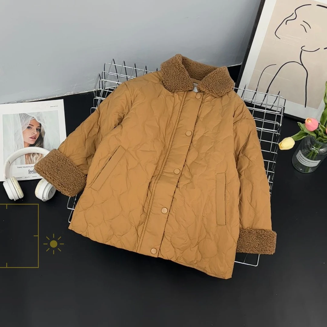 58017高端专享冬款羽绒外套卡其