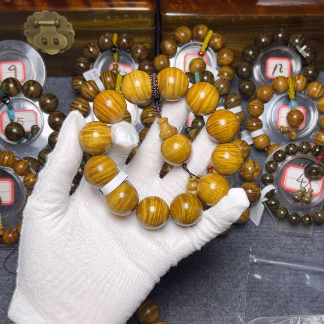 楠木（金丝楠）手串/手链黄金底2.0密水波720