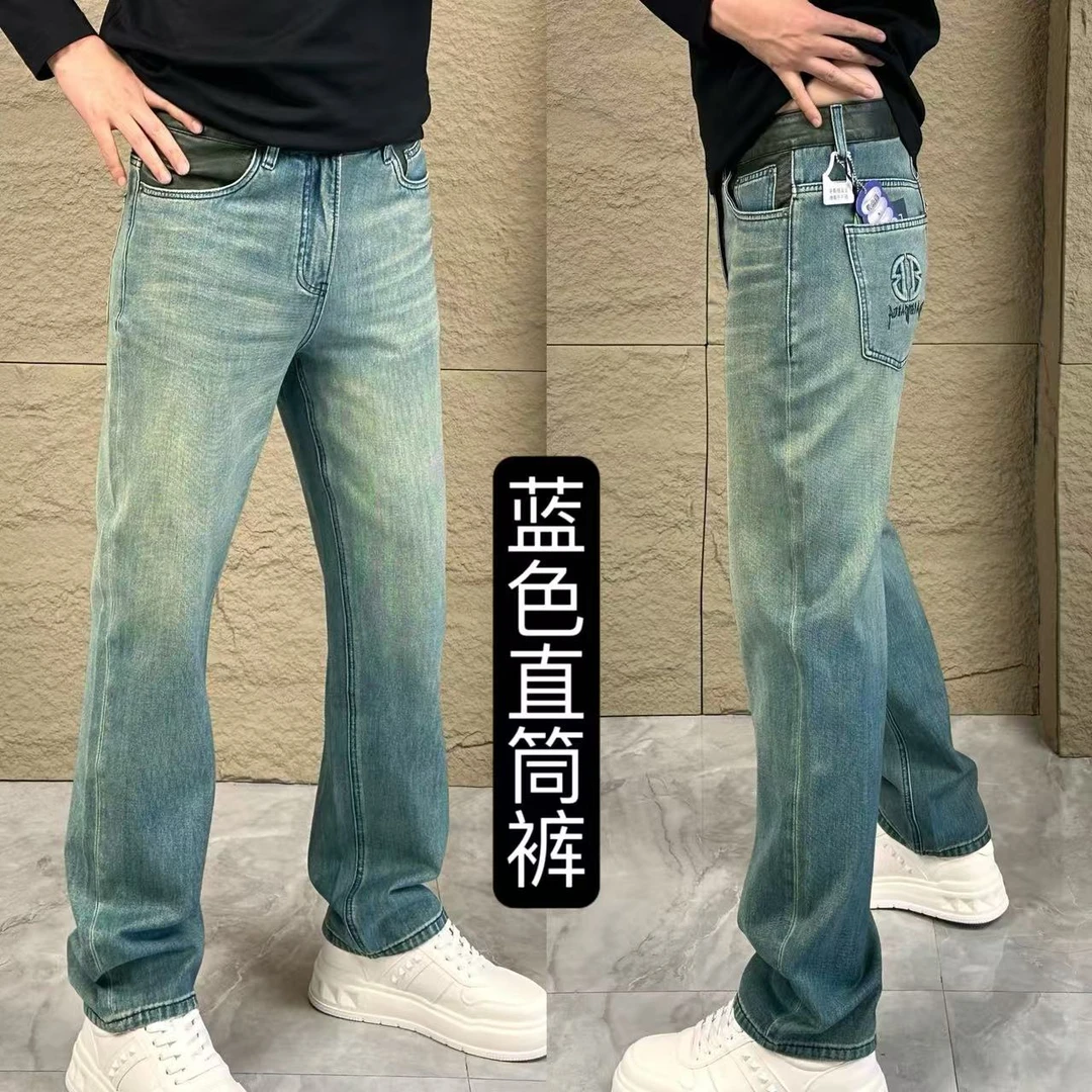 【裤子新品】541春夏"轻奢"美式高街水洗百搭直筒裤