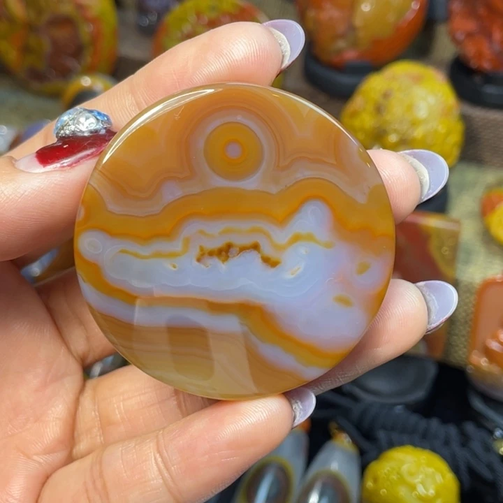 玛瑙/玉髓未镶嵌珠宝奇石尚品巴西拨云见日象形貔貅