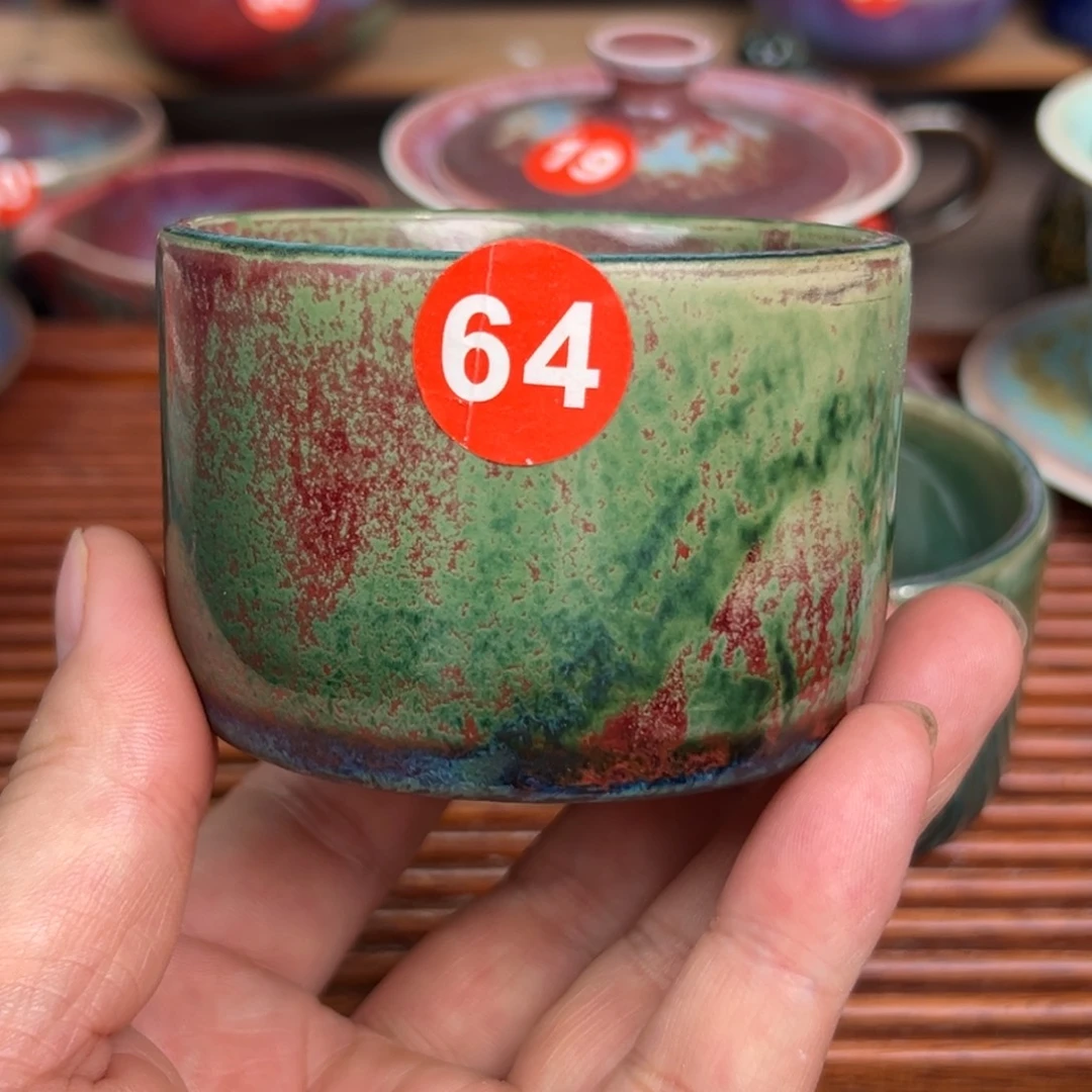 手工制作钧窑茶器