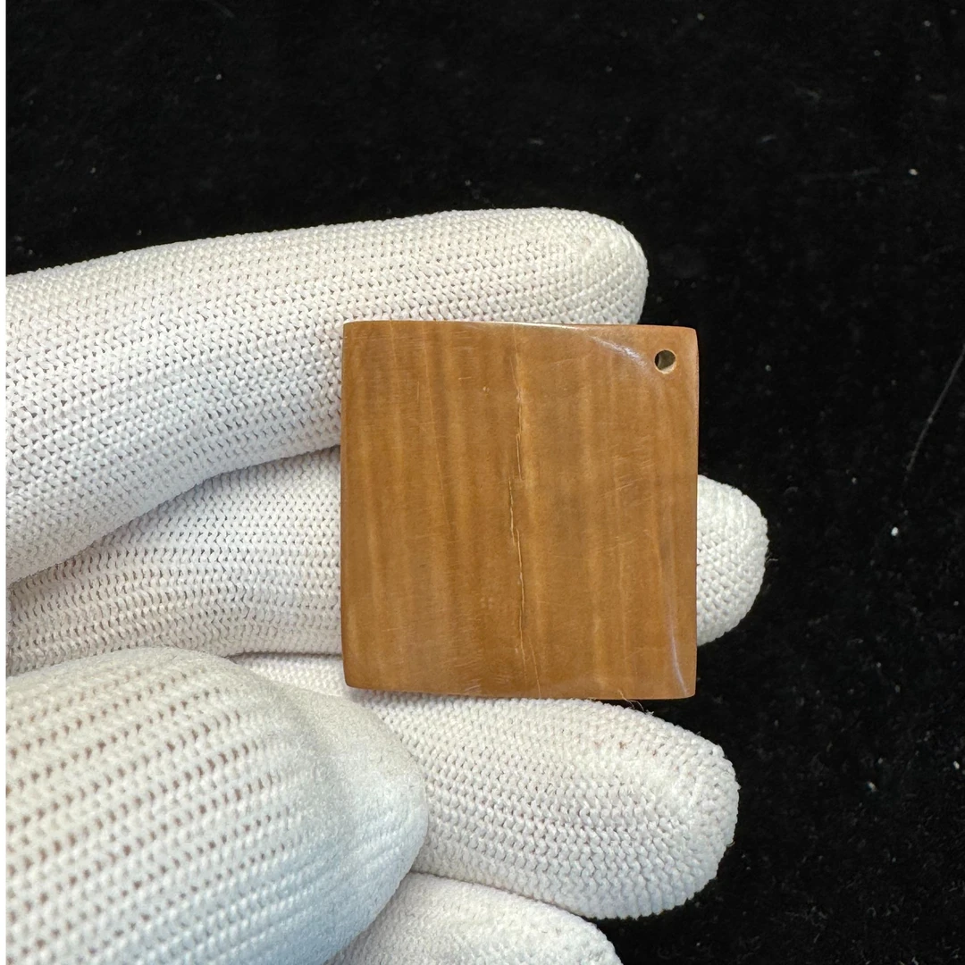 F8165天然猛犸牙牌子支持鉴定假一罚四