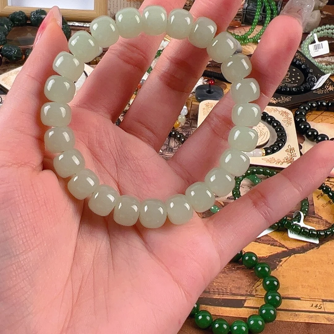 和田玉未镶嵌手链