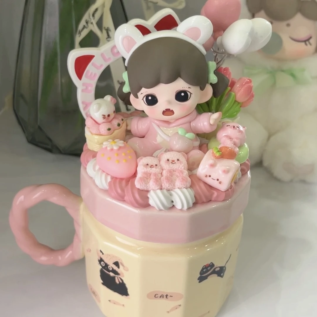 [水杯潮玩公仔潮玩盲盒]陶瓷DIY创意潮玩杯子手作盲盒杯子盲盒