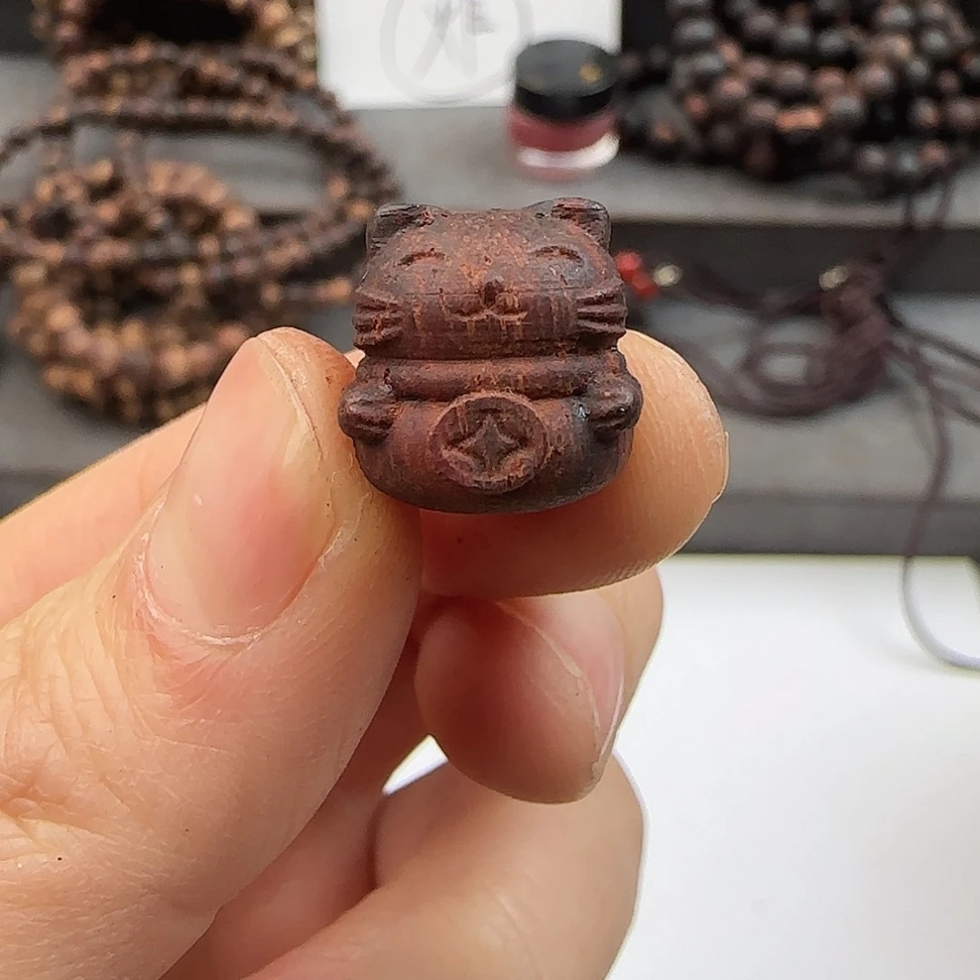 降真香手串/手链软油招财猫