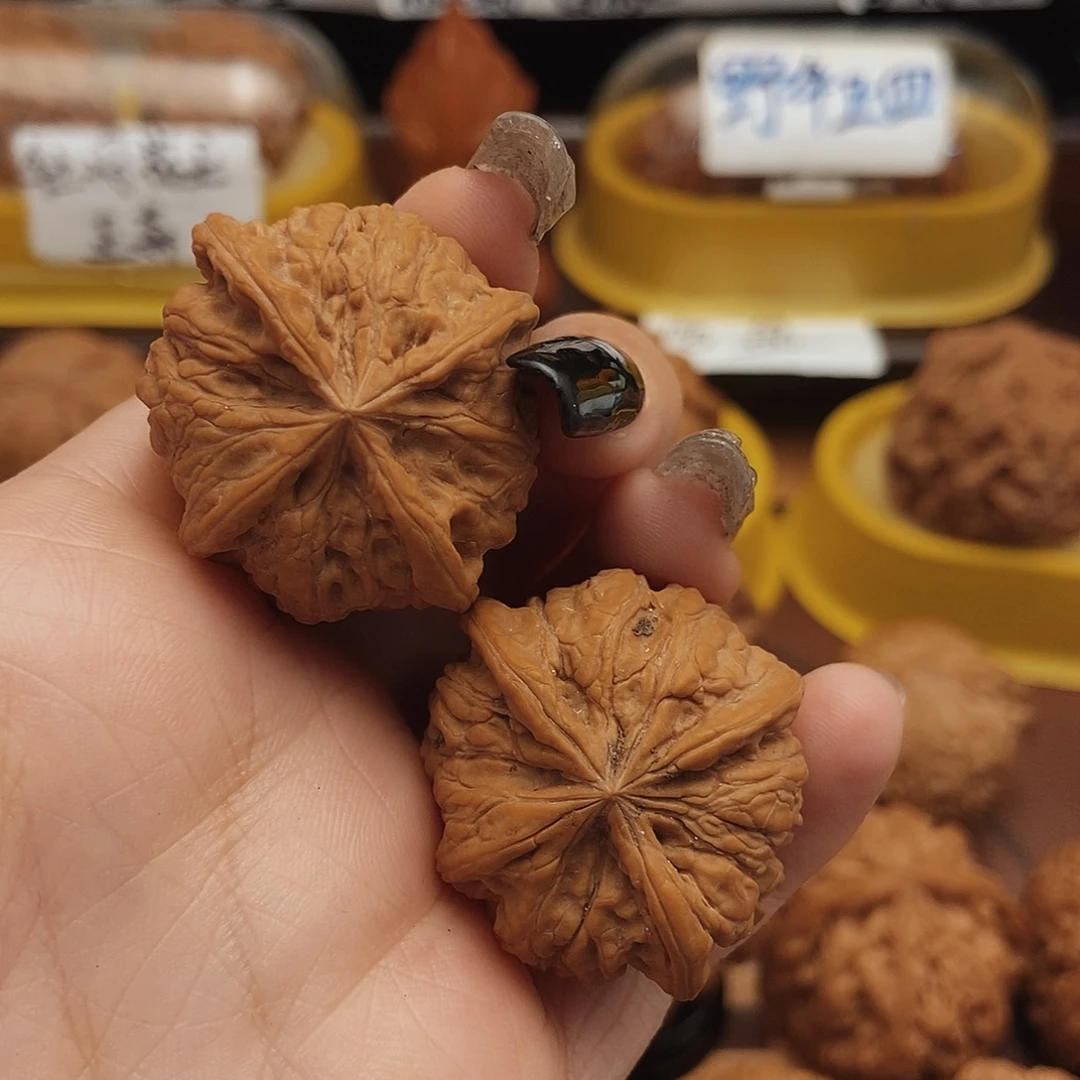 吊坠文玩核桃33全品雨花石四棱