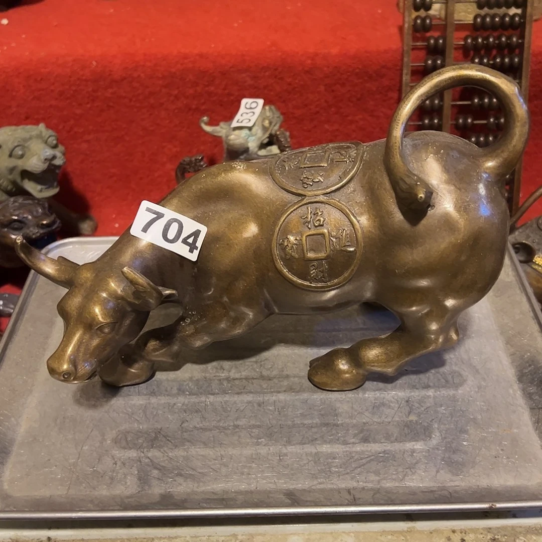 黄铜摆件，文房摆件