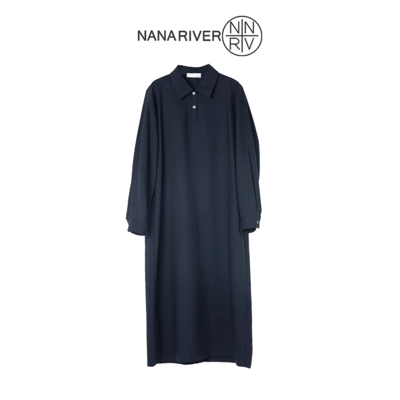 【自在弧度】小众秋季时髦连衣裙阔版极简风高端原创设计师款