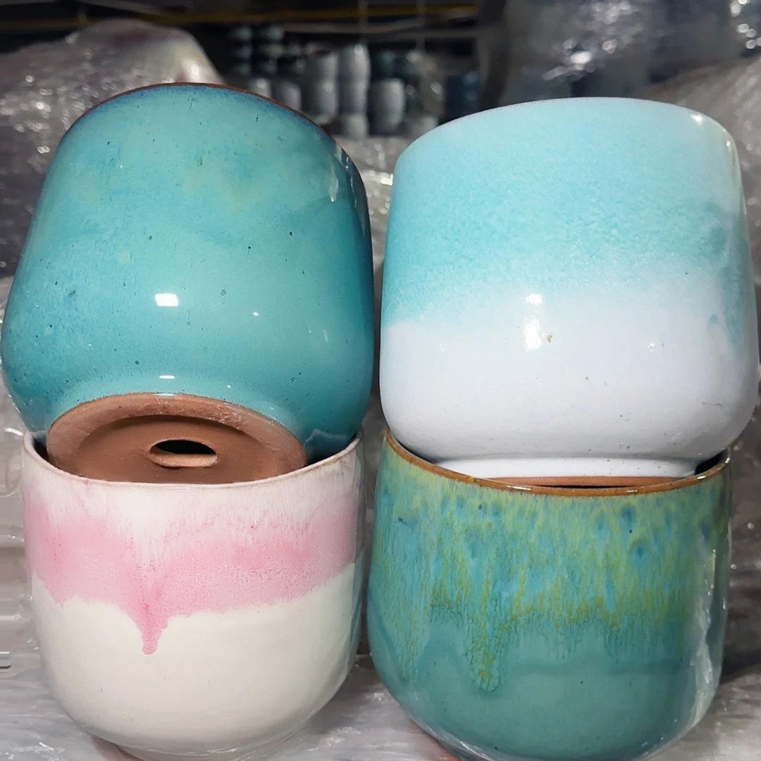 紫砂花盆高15口15