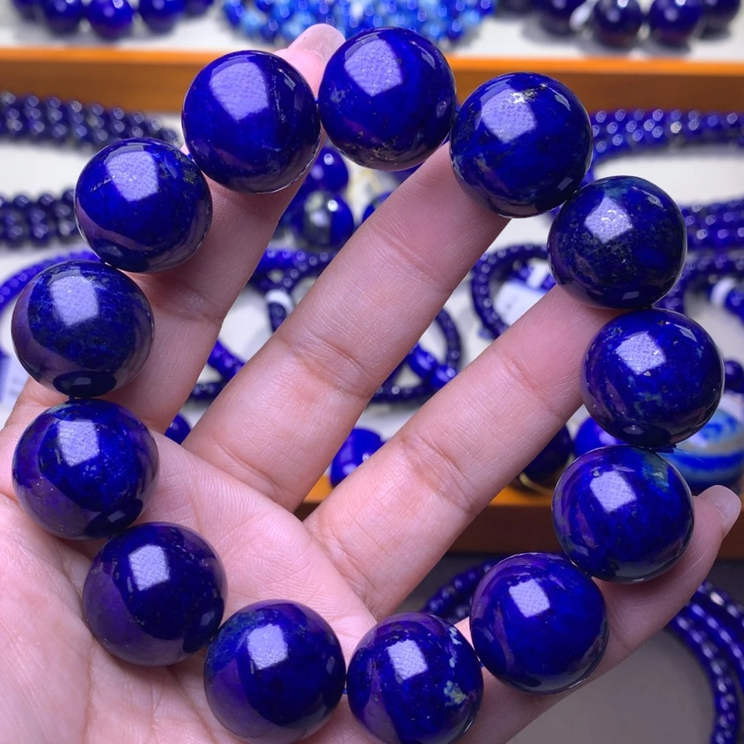 青金石未镶嵌手串18.5m