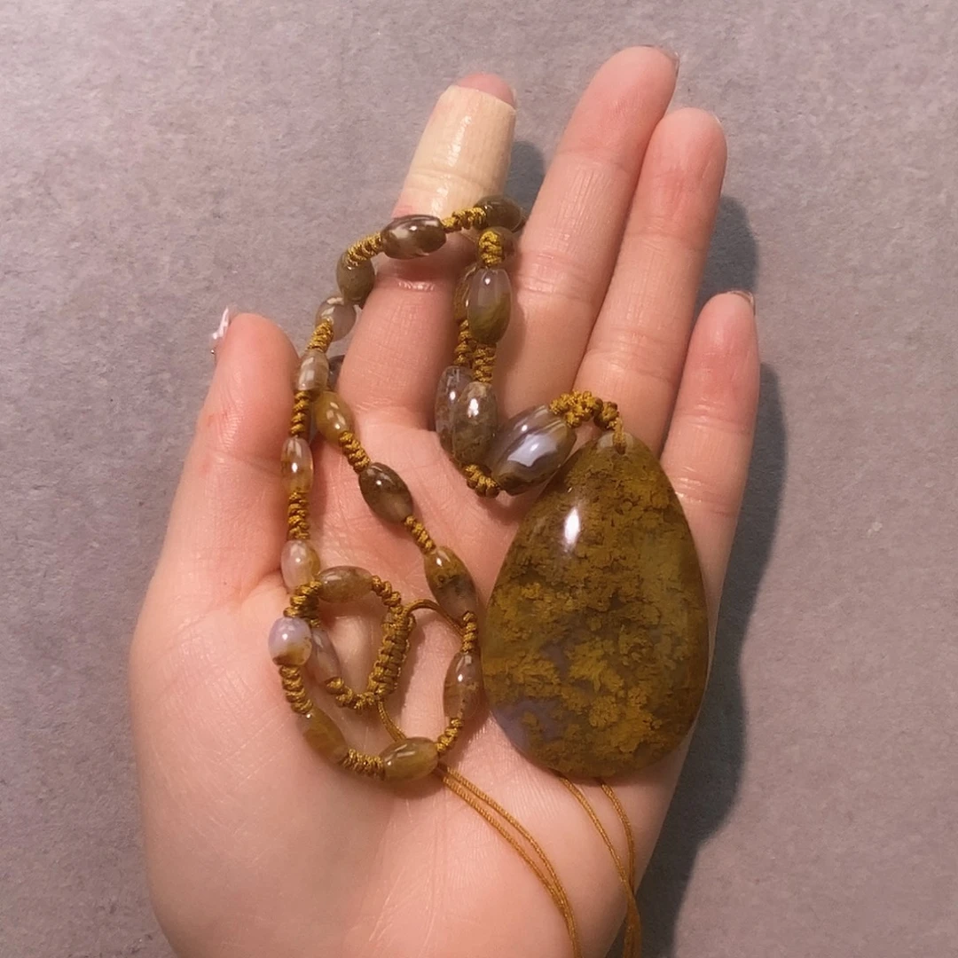 玛瑙/玉髓未镶嵌项链