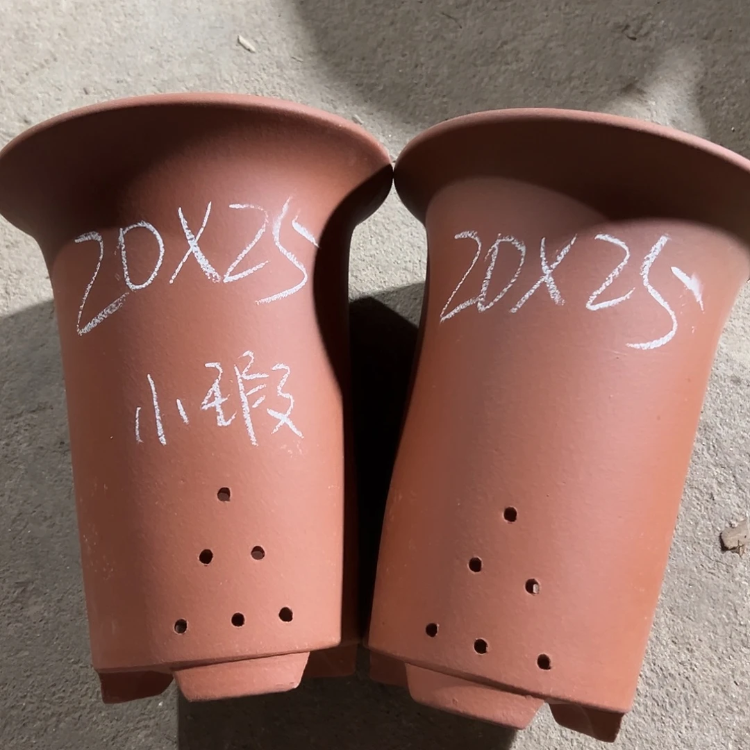 紫砂花盆宜兴紫砂花盆2只