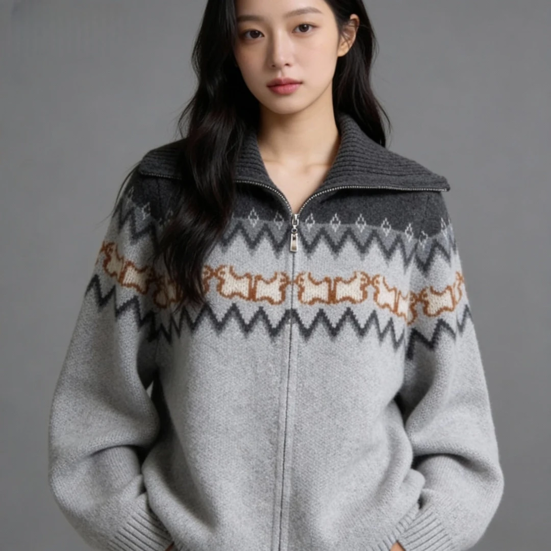 CKM0017开衫100%羊绒