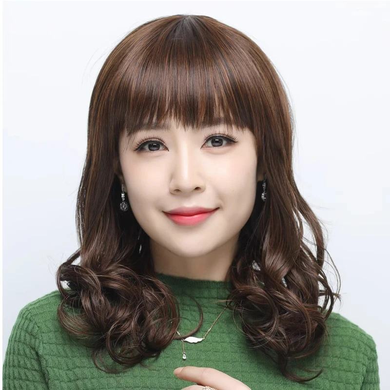 中老年妈妈时尚减龄大波浪假发长发仿真发全真人发丝长卷发全头套