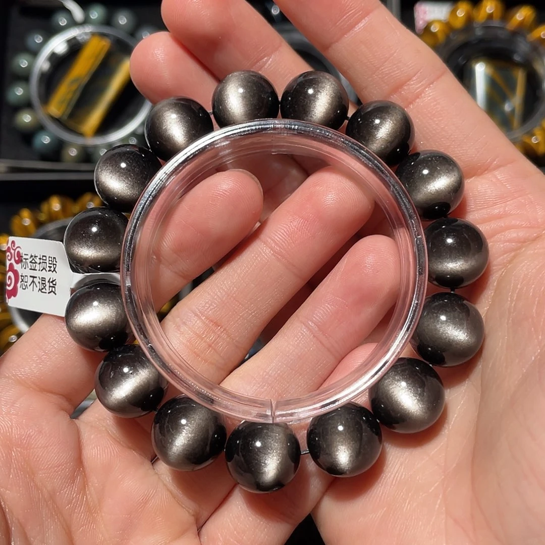 辻***弎黑曜岩未镶嵌手链