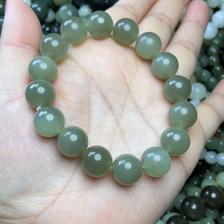 和田玉未镶嵌手链卡12