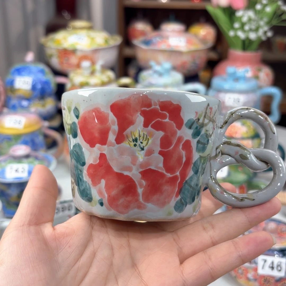 景德镇手绘高温釉下彩陶瓷茶具