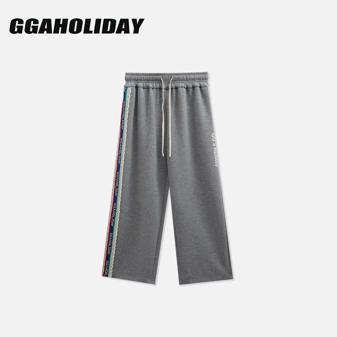 【上新】GGAHOLIDAY新款百搭复古宽松垂感简约显瘦直筒长裤153122