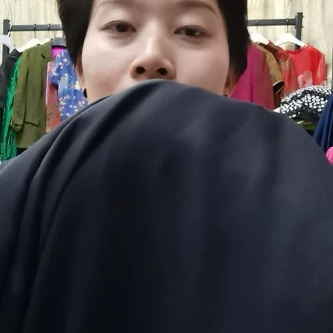 蚕丝3米重乔布料黑