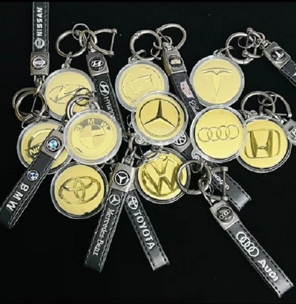 含金工艺品【金车标】水贝新款含金20mg钥匙扣