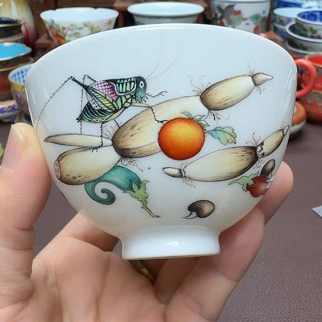 瓷片景德镇仿古手工制作精品展示