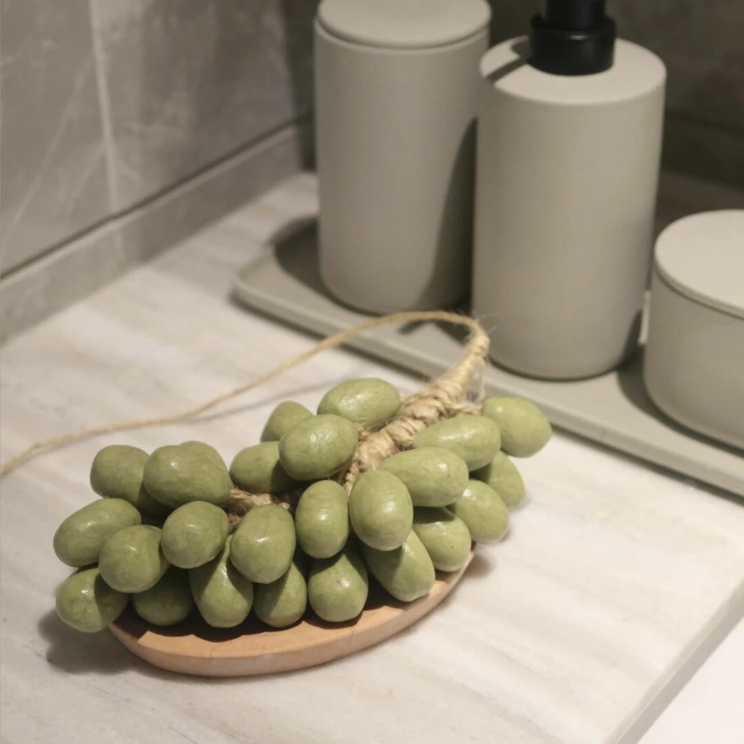 阳光青提仿真葡萄串手工皂旅游必备摆件巨峰香薰肥皂