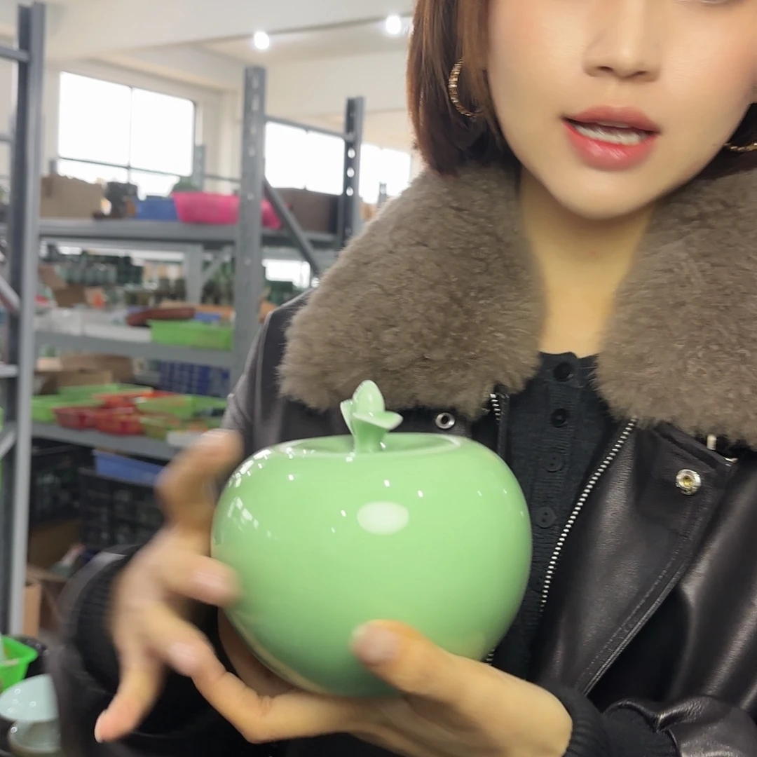 龙泉云间青瓷小米茶器