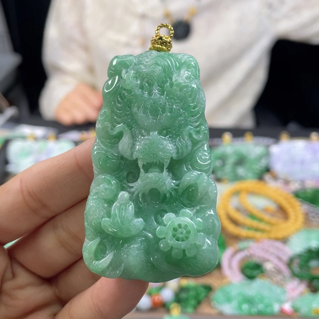 颈饰未镶嵌翡翠代编织