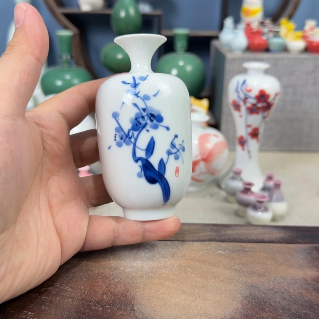 陶瓷手工小花器摆件