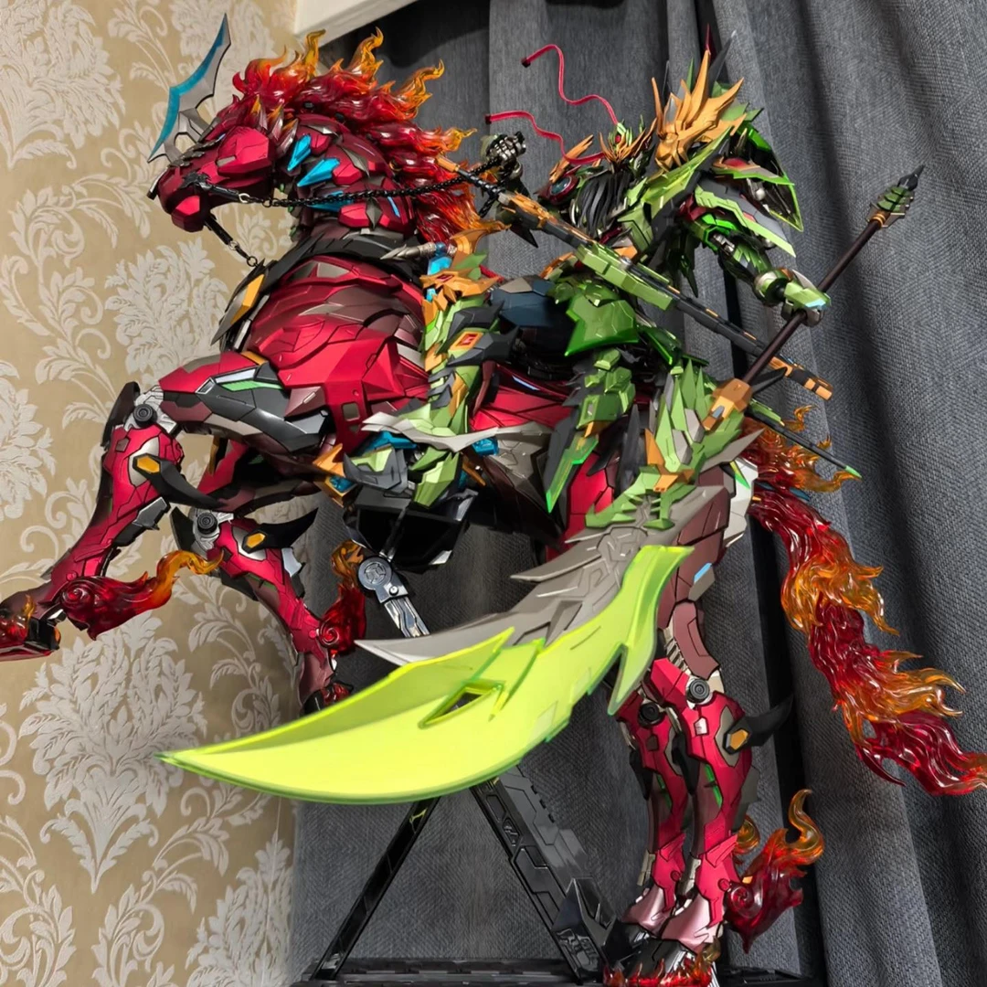 高达拼装模型敖丙摩动核吕布曹仁青龙赵云干将机甲积木玩具盲盒男