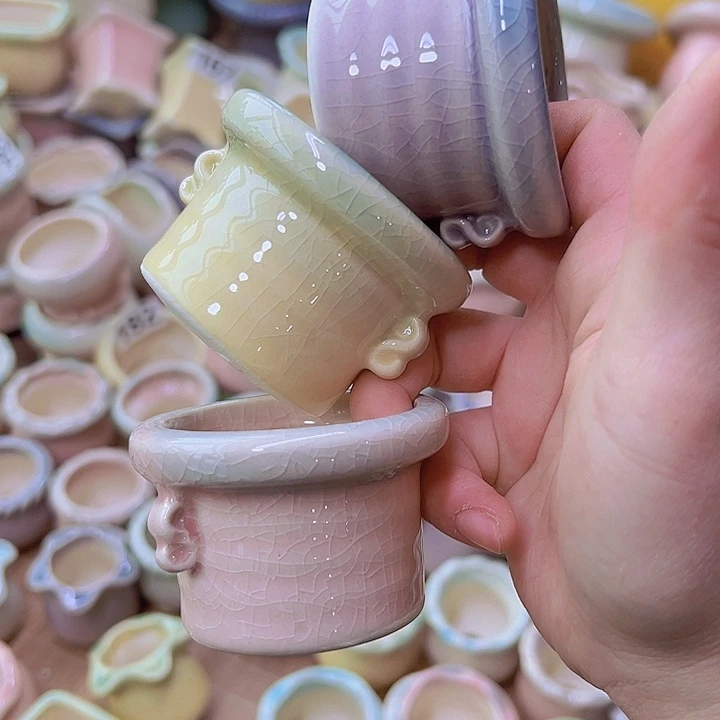 红陶陶瓷花盆当场满12包邮