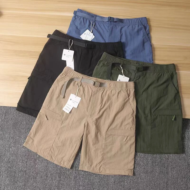 日单男士夏季抗皱速干轻量化运动透气工装五分裤短裤